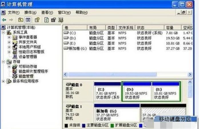 移动硬盘分区怎么进行硬盘分区?